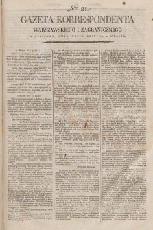 Gazeta Korrespondenta Warszawskiego i Zagranicznego. 1798, nr 21