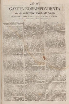 Gazeta Korrespondenta Warszawskiego i Zagranicznego. 1798, nr 28