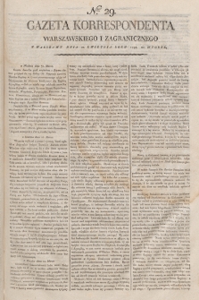 Gazeta Korrespondenta Warszawskiego i Zagranicznego. 1798, nr 29