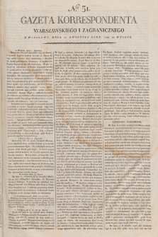 Gazeta Korrespondenta Warszawskiego i Zagranicznego. 1798, nr 31