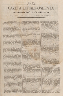 Gazeta Korrespondenta Warszawskiego i Zagranicznego. 1798, nr 34