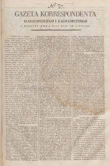 Gazeta Korrespondenta Warszawskiego i Zagranicznego. 1798, nr 37