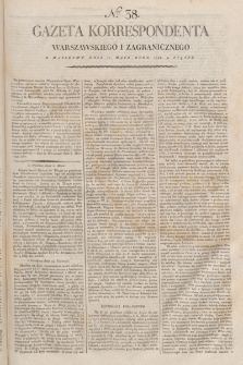 Gazeta Korrespondenta Warszawskiego i Zagranicznego. 1798, nr 38