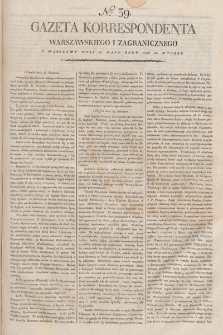 Gazeta Korrespondenta Warszawskiego i Zagranicznego. 1798, nr 39