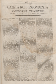 Gazeta Korrespondenta Warszawskiego i Zagranicznego. 1798, nr 45