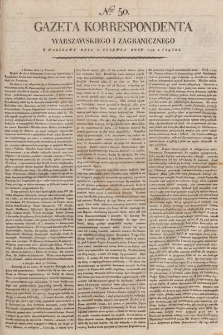 Gazeta Korrespondenta Warszawskiego i Zagranicznego. 1798, nr 50