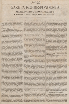Gazeta Korrespondenta Warszawskiego i Zagranicznego. 1798, nr 54