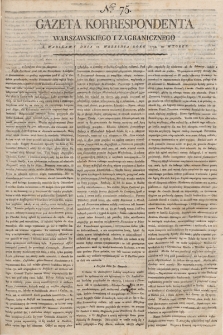 Gazeta Korrespondenta Warszawskiego i Zagranicznego. 1798, nr 75