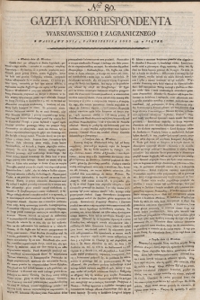 Gazeta Korrespondenta Warszawskiego i Zagranicznego. 1798, nr 80