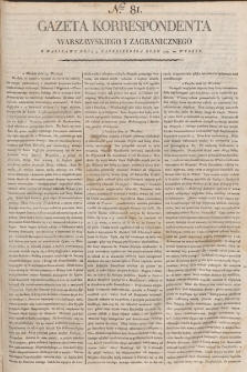 Gazeta Korrespondenta Warszawskiego i Zagranicznego. 1798, nr 81