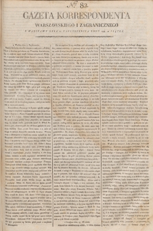 Gazeta Korrespondenta Warszawskiego i Zagranicznego. 1798, nr 82