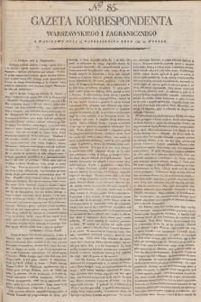 Gazeta Korrespondenta Warszawskiego i Zagranicznego. 1798, nr 85