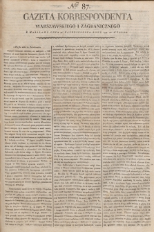 Gazeta Korrespondenta Warszawskiego i Zagranicznego. 1798, nr 87