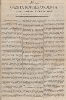 Gazeta Korrespondenta Warszawskiego i Zagranicznego. 1798, nr 91