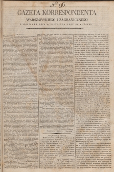 Gazeta Korrespondenta Warszawskiego i Zagranicznego. 1798, nr 96