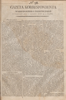 Gazeta Korrespondenta Warszawskiego i Zagranicznego. 1798, nr 98