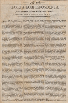 Gazeta Korrespondenta Warszawskiego i Zagranicznego. 1798, nr 103