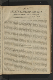 Gazeta Korrespondenta Warszawskiego i Zagranicznego. 1799, nr 11