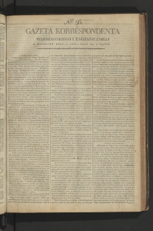 Gazeta Korrespondenta Warszawskiego i Zagranicznego. 1799, nr 56