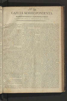 Gazeta Korrespondenta Warszawskiego i Zagranicznego. 1799, nr 59