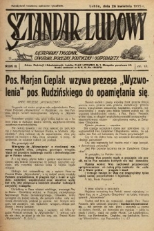 Sztandar Ludowy : ilustrowany tygodnik oświatowy, społeczny, polityczny i gospodarczy. 1925, nr 17