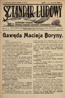 Sztandar Ludowy : ilustrowany tygodnik oświatowy, społeczny, polityczny i gospodarczy. 1925, nr 18