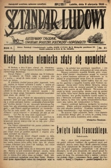 Sztandar Ludowy : ilustrowany tygodnik oświatowy, społeczny, polityczny i gospodarczy. 1925, nr 31