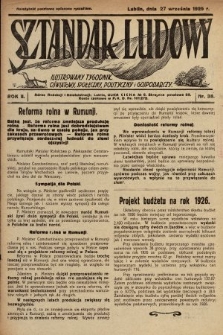 Sztandar Ludowy : ilustrowany tygodnik oświatowy, społeczny, polityczny i gospodarczy. 1925, nr 38