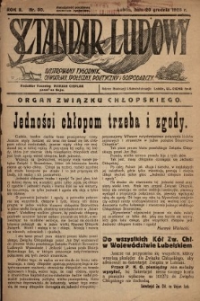 Sztandar Ludowy : ilustrowany tygodnik oświatowy, społeczny, polityczny i gospodarczy : Organ Związku Chłopskiego. 1925, nr 50