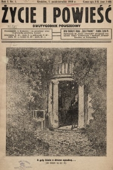 Życie i Powieść : dwutygodnik powszechny. 1919, nr 1