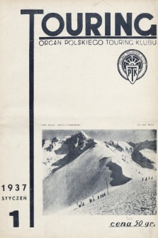 Touring : organ Polskiego Touring Klubu. 1937, nr 1