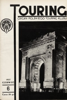Touring : organ Polskiego Touring Klubu. 1937, nr 6
