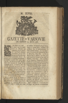 Gazette de Varsovie. 1758, nr 48