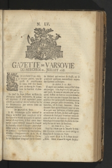 Gazette de Varsovie. 1758, nr 55