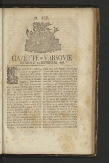 Gazette de Varsovie. 1758, nr 95