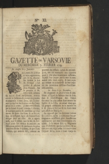 Gazette de Varsovie. 1759, nr 11