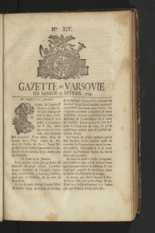 Gazette de Varsovie. 1759, nr 14
