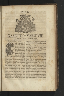 Gazette de Varsovie. 1759, nr 25
