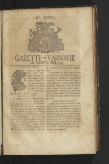 Gazette de Varsovie. 1759, nr 36