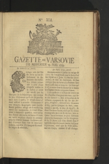 Gazette de Varsovie. 1759, nr 41