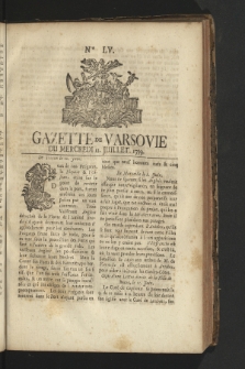 Gazette de Varsovie. 1759, nr 55