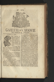 Gazette de Varsovie. 1759, nr 56
