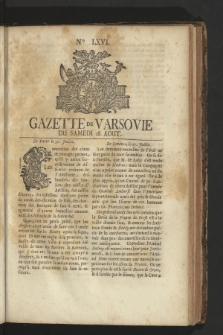 Gazette de Varsovie. 1759, nr 66