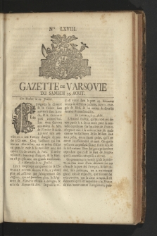 Gazette de Varsovie. 1759, nr 68