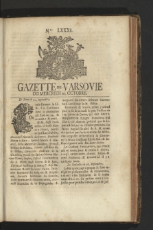 Gazette de Varsovie. 1759, nr 81