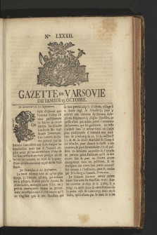Gazette de Varsovie. 1759, nr 82