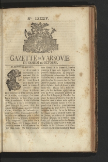 Gazette de Varsovie. 1759, nr 84
