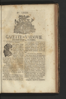 Gazette de Varsovie. 1759, nr 85