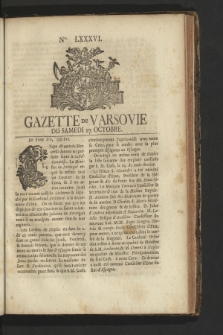 Gazette de Varsovie. 1759, nr 86