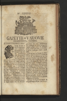 Gazette de Varsovie. 1759, nr 87
